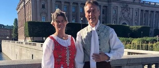 Gotlands riksdagsledamot gjorde succé i folkdräkt