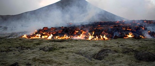 Vulkanutbrott tre mil från Islands huvudstad