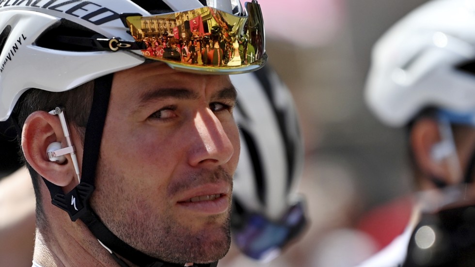 Mark Cavendish under pågående Giro d'Italia.
