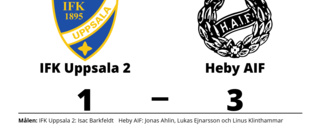 Klar seger för Heby AIF mot IFK Uppsala 2 på Johannesbäckskolan