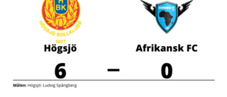 Storseger för Högsjö hemma mot Afrikansk FC