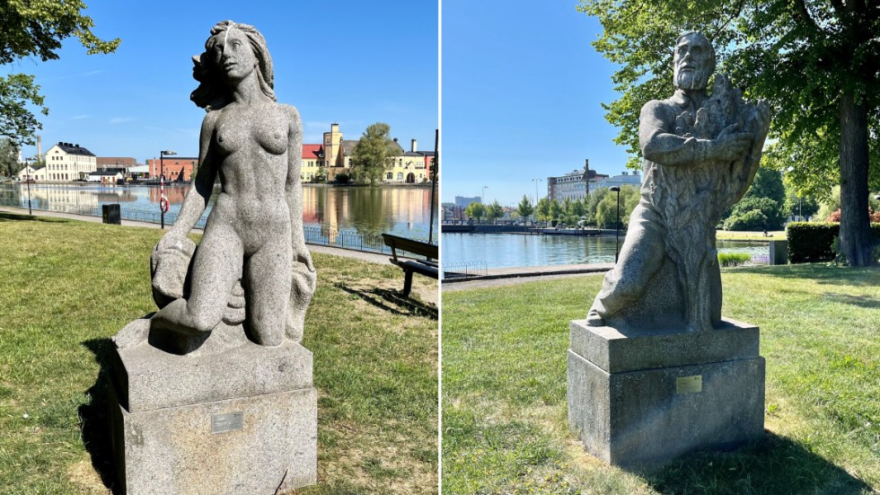 Maria Hallberg, chef för Eskilstuna konstmuseer, hoppas att många njuter av Morognen (till vänster) och Aftonens närvaro på Strömsholmen.