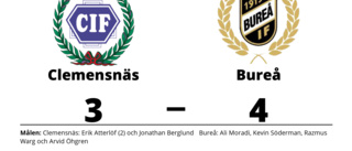 Tuff match slutade med seger för Bureå mot Clemensnäs