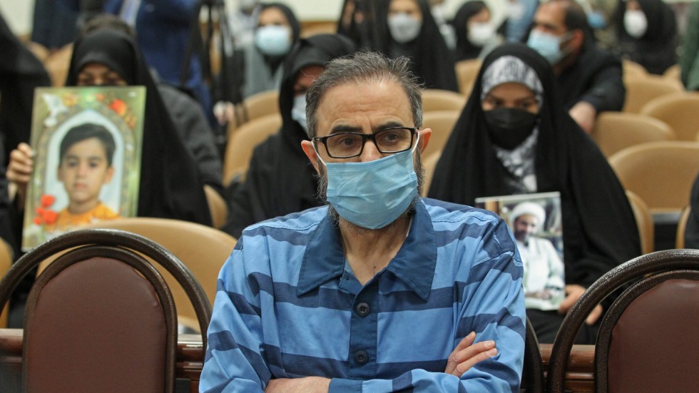 Habib Chaab i rätten i Teheran i januari 2022. Arkivbild.