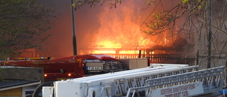 Brand i industriområde i Nykvarn