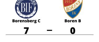 Defensiv genomklappning när Boren B föll mot Borensberg C