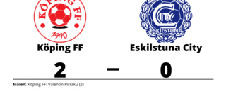 Förlust med 0-2 för Eskilstuna City mot Köping FF
