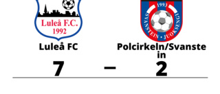 Luleå FC utklassade Polcirkeln/Svanstein på hemmaplan