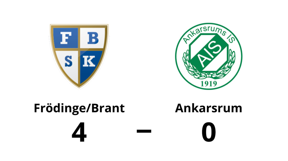 Frödinge/ Brant SK vann mot Ankarsrums IS