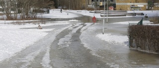 Vattenläcka orsakade översvämning i Lagersberg