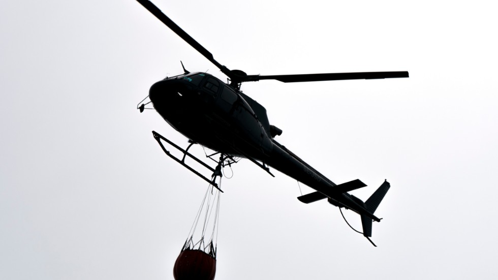 Bränder i skog och mark har hållit helikoptrar och skopande flygplan sysselsatta under årets säsong. Arkivbild.
