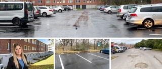 Sliten parkering har fått ny asfalt och nya linjer • Därför drog insatsen ut på tiden