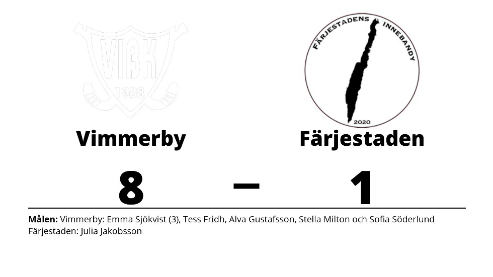 Vimmerby IBK vann mot Färjestadens IBS