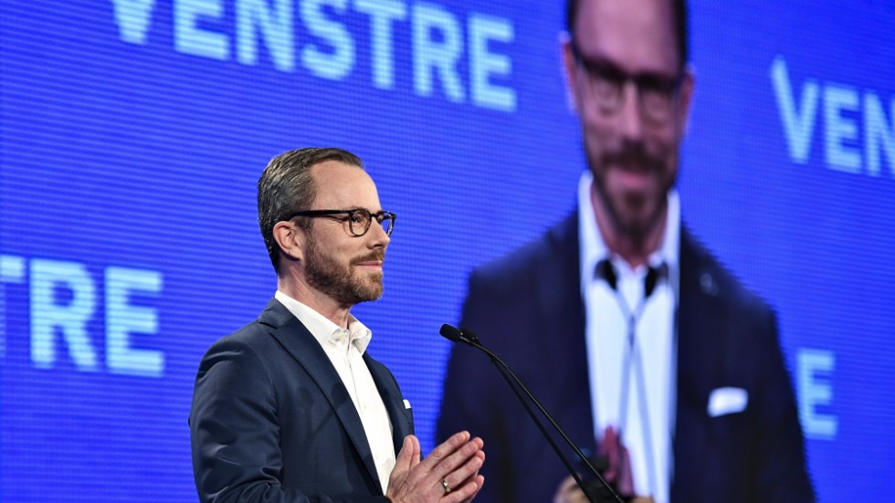 Jakob Ellemann-Jensen, partiledare för liberala Venstre, öppnar för att ingå i en regering med Socialdemokratiet. Arkivbild.