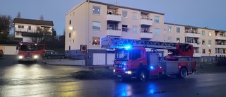 Räddningstjänsten ryckte ut till brand i lägenhet