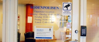 Polisens reception kan stängas