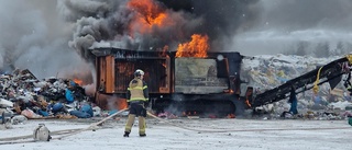 Nära mångmiljonbrand – 2 000 ton sopor hade kunnat börja brinna