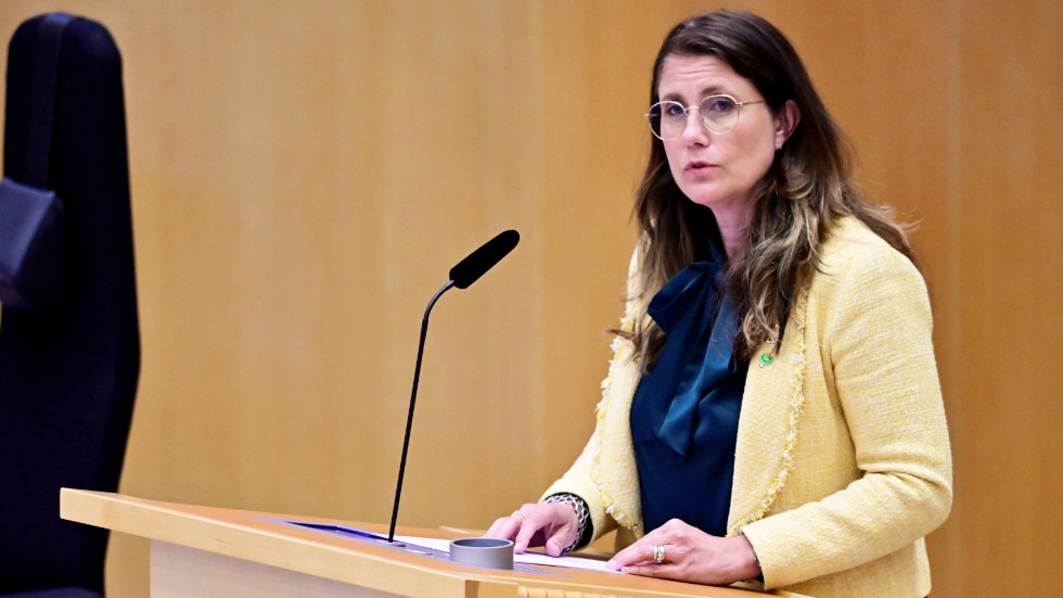 Miljöpartiets Janine Alm Ericson utmanade Julia Kronlid som andre vice talman. Arkivbild.