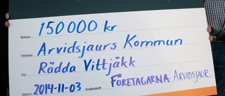 Företagarna överlämnade Vittjåkkchecken