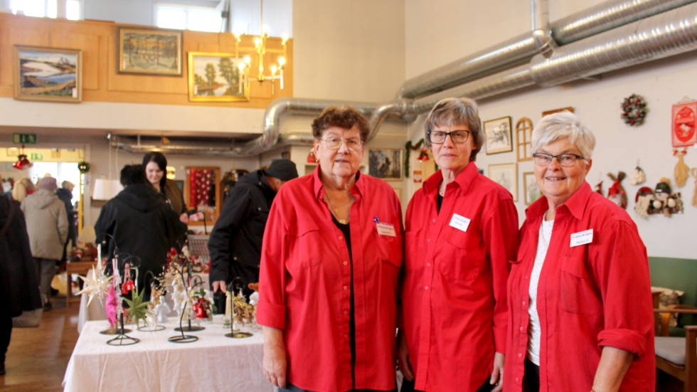 Ett stort volontärengagemang gör Hjärta till Hjärtas verksamhet möjlig. Från vänster: Carina Carlsson, Solweig Sandell och Barbro Gustavsson. 