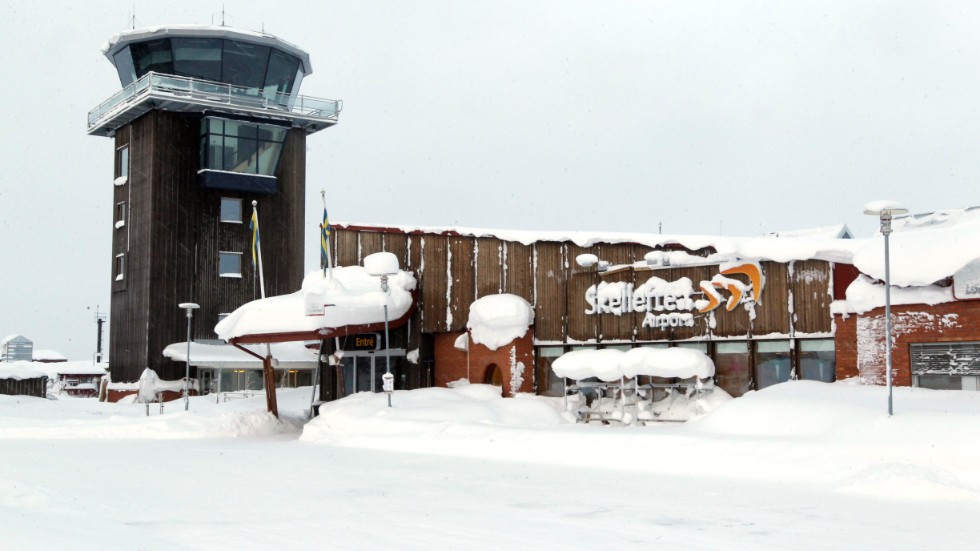 Halka ställer till det på Skellefteå Airport.