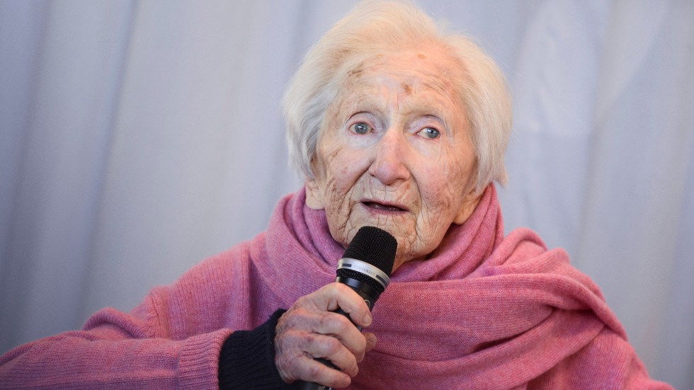 Hédi Fried, 95, överlevde de nazistiska koncentrationslägren Auschwitz och Bergen-Belsen och kom till Sverige i juli 1945.