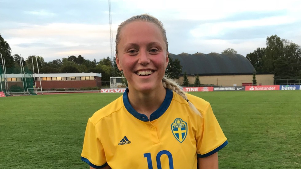 Olivia Wänglund har spelat flera landskamper på U19-nivå.