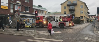 Larm om brand i lägenhet i centrala Skellefteå