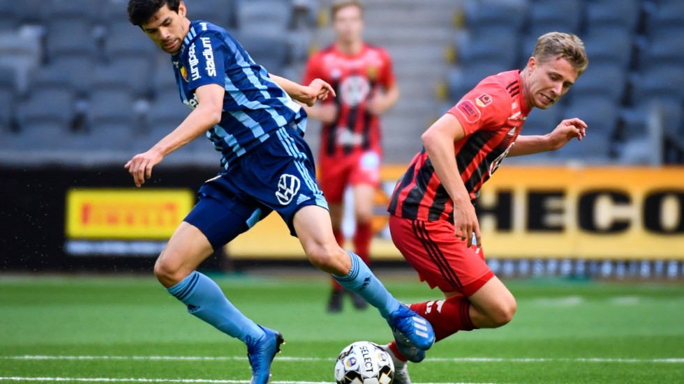 Jesper Nyholm gjorde sin första match från start för Djurgården i det mållösa mötet med Östersund.