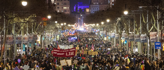 Spanien manifesterade trots restriktioner