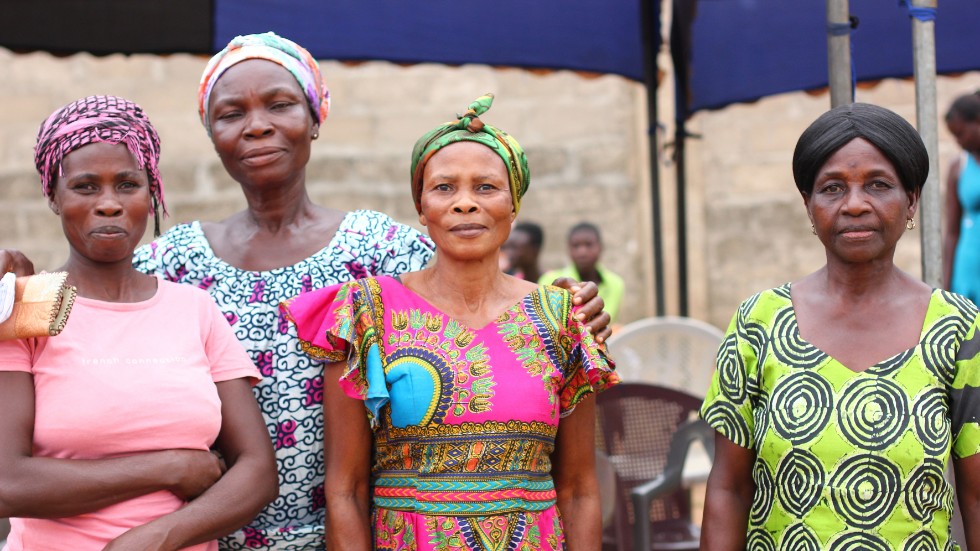 Kvinnor och ledare i Ghana. 