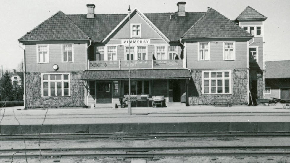 Det gamla stationshuset i Vimmerby.