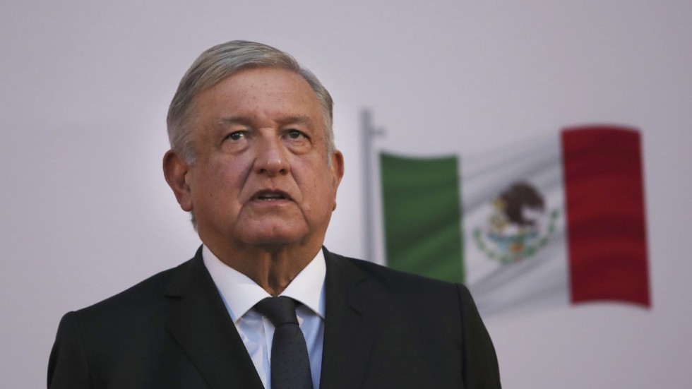 Mexikograttis till Joe Biden från president Andrés Manuel López Obrador . Arkivbild.