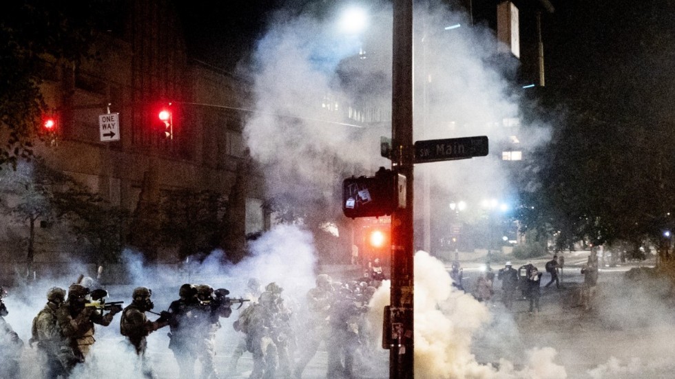 Portlandpolisen får inte längre använda tårgas mot demonstranter. Arkivbild.
