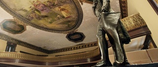 Slavägare Jefferson lämnar New Yorks stadshus