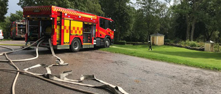 Villa utanför Tystberga rök- och vattenskadad efter brand i kök