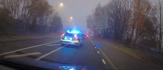 Filmen: Här jagas bilisten av polisen – "Tur att ingen kom i vägen"