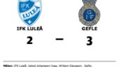 IFK Luleå föll mot Gefle trots ledning