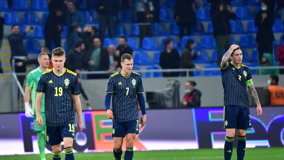 Sverige föll tungt mot Georgien i VM-kvalmatchen i Batumi.