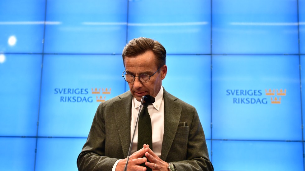 Moderaternas partiledare Ulf Kristersson håller sitt Almedalstal på onsdagen. Arkivbild.