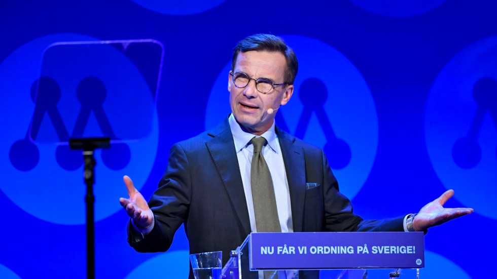 Moderatledaren Ulf Kristersson invigningstalade på partiets stämma i Helsingborg på torsdagen. Arkivbild.