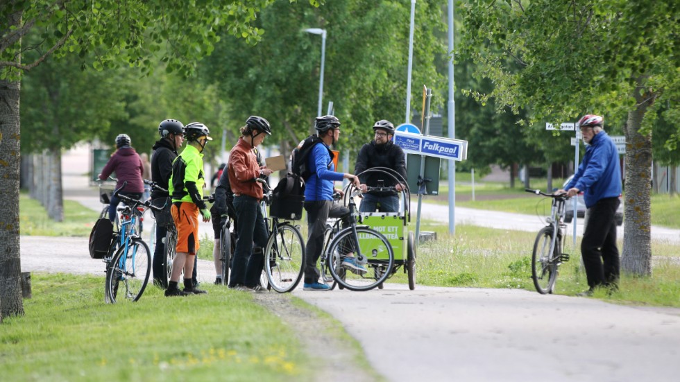 Cykelfrämjandet genomförde en workshop i Piteå under onsdagen för att se hur Ankarskataleden och delar av Djupviksleden ser ut.