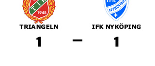 Triangeln och IFK Nyköping delade på poängen