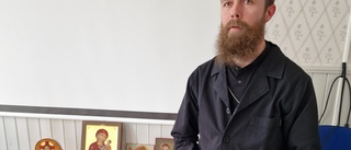 Tomas Åberg berättade om ikonmålningar