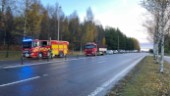 Trafikolycka med flera fordon på E4 i centrala Skellefteå – en person till sjukhus