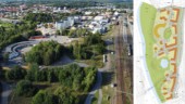 Så blir nya området mitt i Mjölby – 700 nya bostäder ska byggas mellan järnvägen och ån