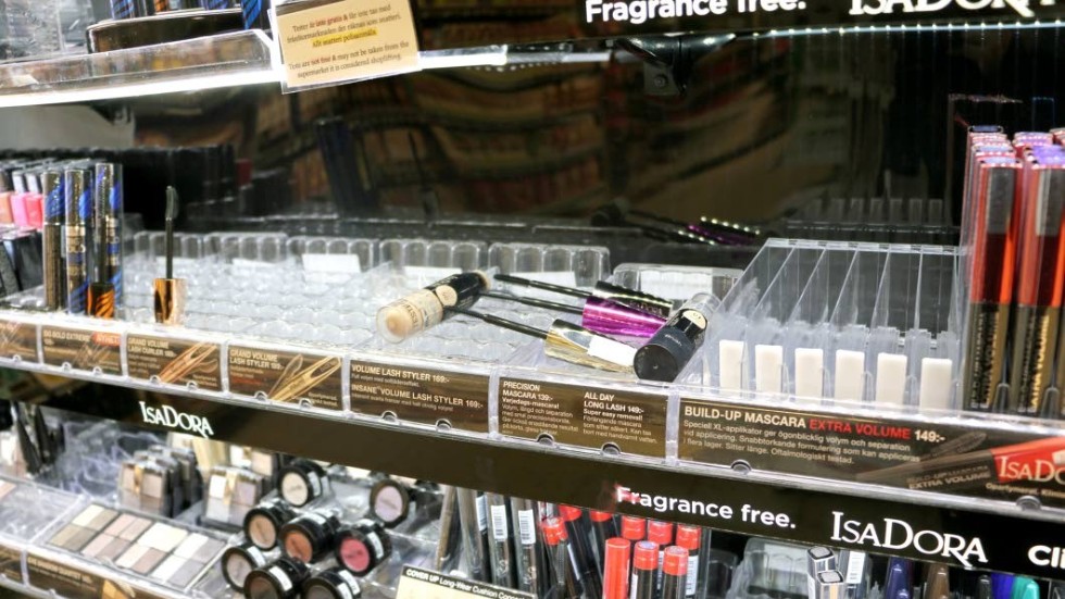 I ett uppmärksammat inlägg på Facebook skriver Lindex butikschef Melina Franzén att stölderna av kosmetika har ökat. Genrebild.