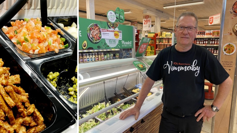Anders Gustafsson, en av ägarna till Ica Supermarket Vimmerby, har tröttnat på de som stjäl från salladsbaren. Han förklarar att folk har satt i system att gå igenom snabbkassan utan att betala för maten och har nu valt att plocka bort den möjligheten.