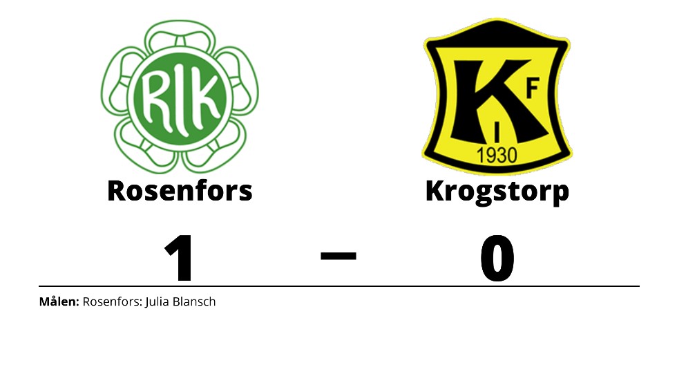 Rosenfors IK (9-m) vann mot Krokstorps IF (9-man)