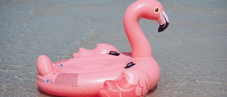 Nattlig sjöfärd på uppblåsbar flamingo orsakade utryckning